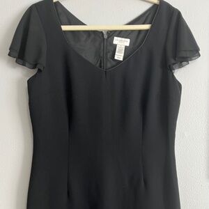 Liz Claiborne Black Short Sleeve Dress Size 14